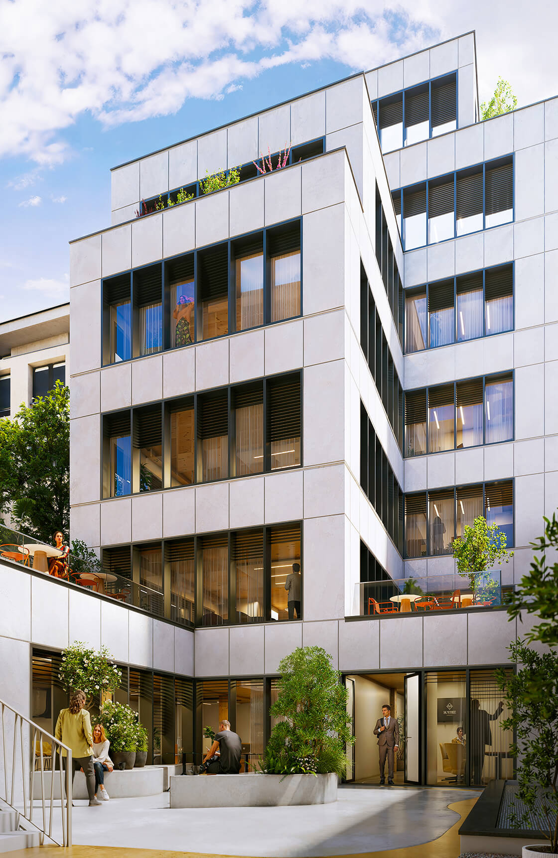 Building back facade